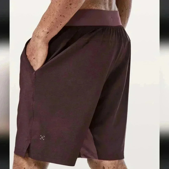 Lululemon T.H.E. Short *Luxtreme Liner 9"Heathered Texture Printed Dark Adobe - Picture 5 of 8